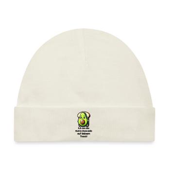 Ich bin die Extra-Avocado auf deinem Toast! - Baby Premium Organic Mütze - Naturweiß - Vorne