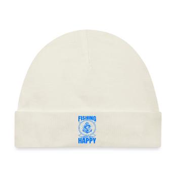 fisch, fisch, angeln, see, meer, angeln, fauna, exotisch - Baby Premium Organic Mütze - Naturweiß - Vorne