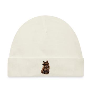 Sonnenbril für Orientalisch Kurzhaarkatze Geschenk - Baby Premium Organic Mütze - Naturweiß - Vorne