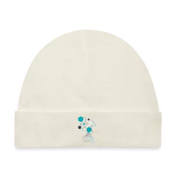 GeoFusion 3: Kühnes geometrisches Design - Baby Premium Organic Mütze - Naturweiß - Vorne