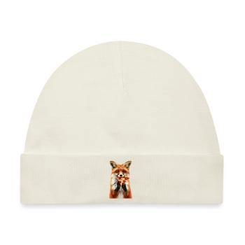 Fuchs - Baby Premium Organic Mütze - Naturweiß - Vorne