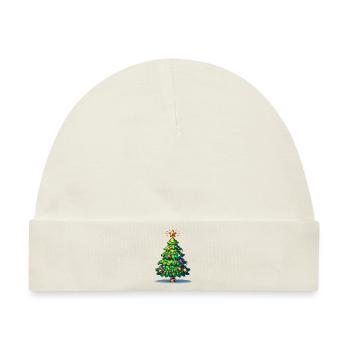 Tannenbaum - Baby Premium Organic Mütze - Naturweiß - Vorne