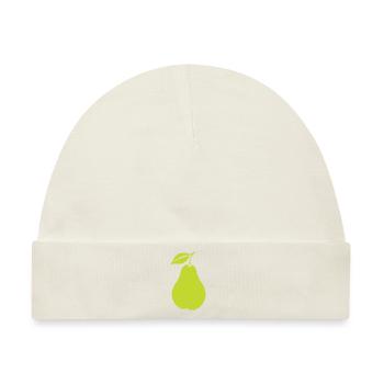 Birne - Baby Premium Organic Mütze - Naturweiß - Vorne
