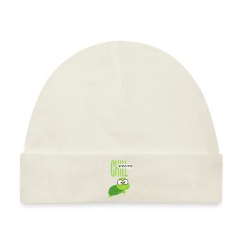 Chill Kröte für Chiller - Baby Premium Organic Mütze - Naturweiß - Vorne
