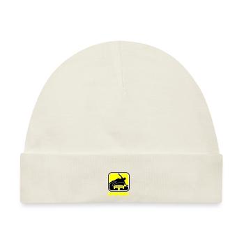 Farben änderbar | Spikeball Roundnet Fun - Baby Premium Organic Mütze - Naturweiß - Vorne