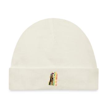 Rastaman jah rastafari - Baby Premium Organic Mütze - Naturweiß - Vorne