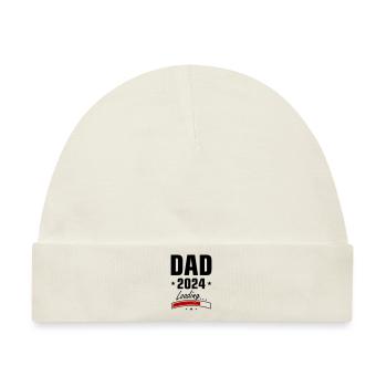 Dad 2024 Loading Papa - Baby Premium Organic Mütze - Naturweiß - Vorne