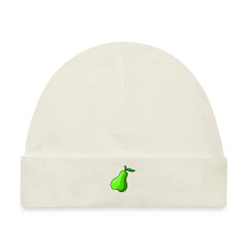 pears birne veggie veggi frucht fruits - Baby Premium Organic Mütze - Naturweiß - Vorne