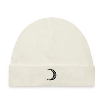 Halbmond-Tätowierung Mond-Stammes-Tätowierung - Baby Premium Organic Mütze - Naturweiß - Vorne