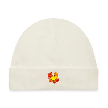 Smiley Autumn - Baby Premium Organic Mütze - Naturweiß - Vorne