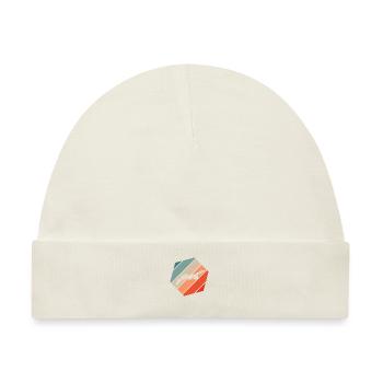 Raute Schwimmen Retro Geschenk - Baby Premium Organic Mütze - Naturweiß - Vorne