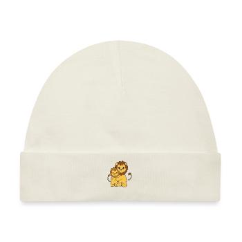 Löwe Familie Umarmen - Baby Premium Organic Mütze - Naturweiß - Vorne