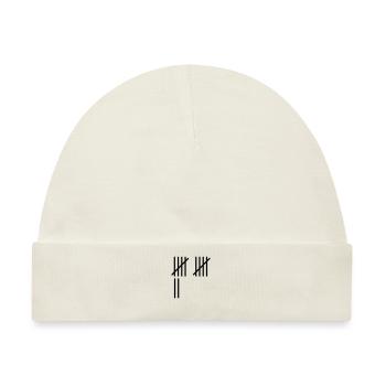 12 Stripes - Baby Premium Organic Mütze - Naturweiß - Vorne