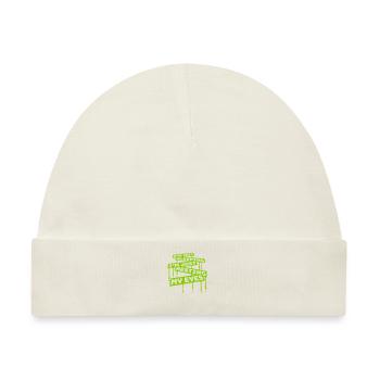 im not sleeping Zitat - Baby Premium Organic Mütze - Naturweiß - Vorne