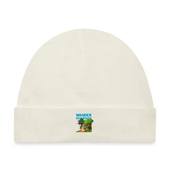die Wanderschnecken blau - Baby Premium Organic Mütze - Naturweiß - Vorne