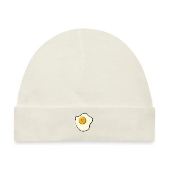 Cute Fried Egg - Baby Premium Organic Mütze - Naturweiß - Vorne