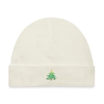 Weihnachtsbaum - Baby Premium Organic Mütze - Naturweiß - Vorne