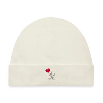 Passendes Herz Paar T-Shirt - Baby Premium Organic Mütze - Naturweiß - Vorne