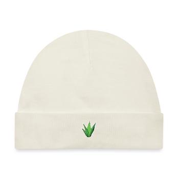 Aloe Vera - Baby Premium Organic Mütze - Naturweiß - Vorne