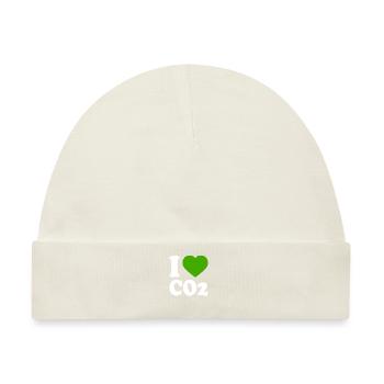 I love co2 - Baby Premium Organic Mütze - Naturweiß - Vorne