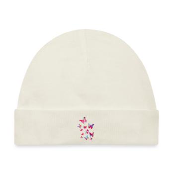 Falter,Schmetterling, butterfly, schwarm, fliegen - Baby Premium Organic Mütze - Naturweiß - Vorne