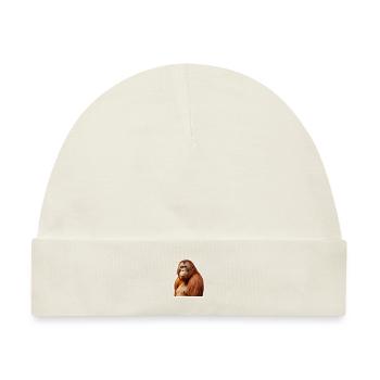 Orang-Utan - Baby Premium Organic Mütze - Naturweiß - Vorne