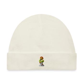 Aztekische Pyramide Quetzalcoatl - Baby Premium Organic Mütze - Naturweiß - Vorne