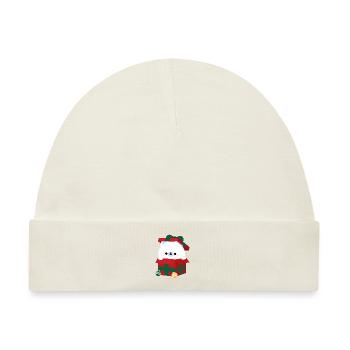 Eisbär Weihnachtsgeschenk - Baby Premium Organic Mütze - Naturweiß - Vorne