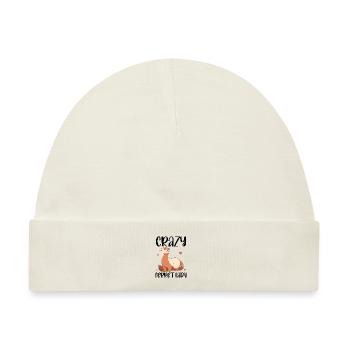 Frettchenliebhaber | Frettchen Haustiere Geschenke - Baby Premium Organic Mütze - Naturweiß - Vorne