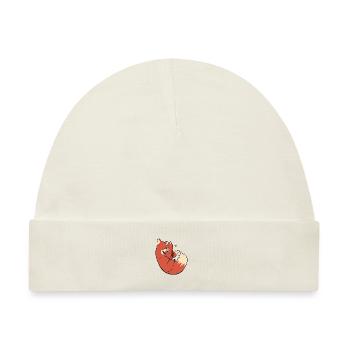 Fox Cuddle Freund oder Freundin Geschenk - Baby Premium Organic Mütze - Naturweiß - Vorne