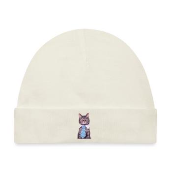 Büro Katze - Baby Premium Organic Mütze - Naturweiß - Vorne