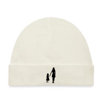 muttertag mutter mama und tochter muttertag kind m - Baby Premium Organic Mütze - Naturweiß - Vorne