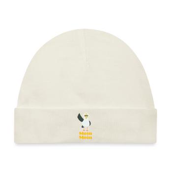 Moin Moin Möwen Kapitän - Baby Premium Organic Mütze - Naturweiß - Vorne