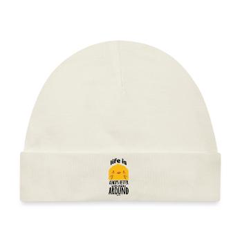 Küken aus dem Hühnerstall Bauernhof - Baby Premium Organic Mütze - Naturweiß - Vorne