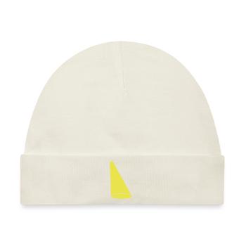 Design Scheinwerfer Lichtkegel Bühne - Baby Premium Organic Mütze - Naturweiß - Vorne
