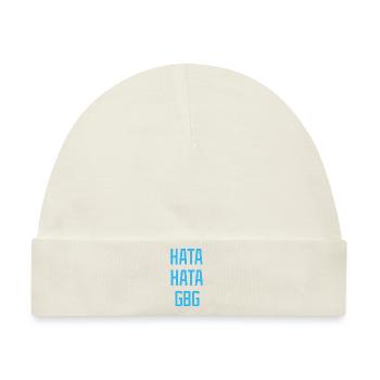 Hass Hass Hass Hass GBG - Baby Premium Organic Mütze - Naturweiß - Vorne