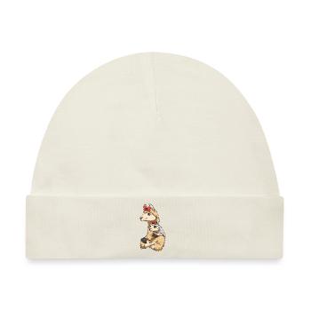 Liebevolles Lama mit Lama Kind für Lama - Baby Premium Organic Mütze - Naturweiß - Vorne