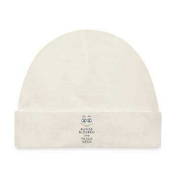 Prinz sein - Baby Premium Organic Mütze - Naturweiß - Vorne