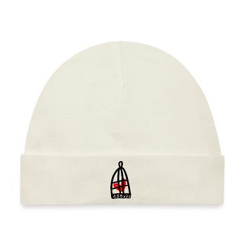 Herz im Käfig - Baby Premium Organic Mütze - Naturweiß - Vorne
