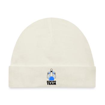bowling team - Baby Premium Organic Mütze - Naturweiß - Vorne