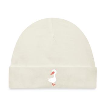 Storch - Baby Premium Organic Mütze - Naturweiß - Vorne