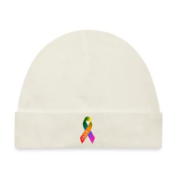 Queer Community Ally Schleife - Baby Premium Organic Mütze - Naturweiß - Vorne