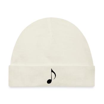 Musiknote - Baby Premium Organic Mütze - Naturweiß - Vorne