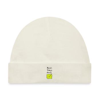 Mach`n Haken dran! - Baby Premium Organic Mütze - Naturweiß - Vorne