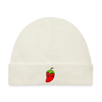 Chilli Comic - Baby Premium Organic Mütze - Naturweiß - Vorne