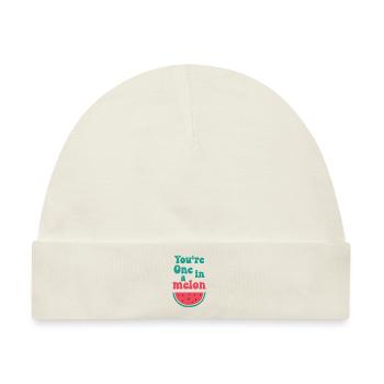 Du bist eins in einer Melone - Baby Premium Organic Mütze - Naturweiß - Vorne