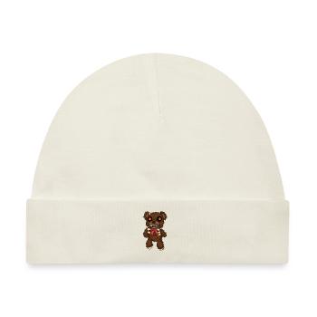 Zombie Teddy Horror Stofftier Halloween - Baby Premium Organic Mütze - Naturweiß - Vorne