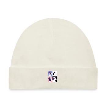 Queen II -Elizabeth England Queen,Kaugummi,pop-art - Baby Premium Organic Mütze - Naturweiß - Vorne