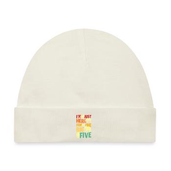 Just Here For The Big Five - Baby Premium Organic Mütze - Naturweiß - Vorne