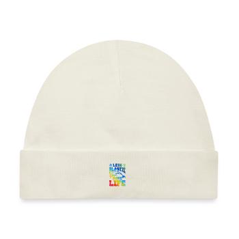 plastik save the ocean - Baby Premium Organic Mütze - Naturweiß - Vorne